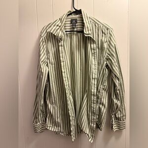 H&M olive stripes L